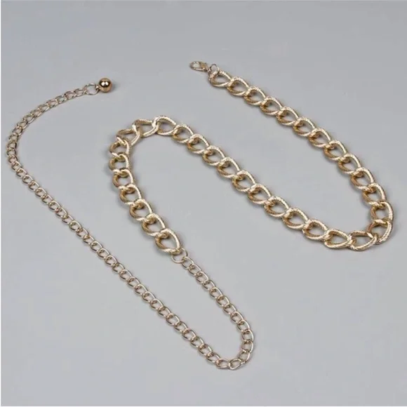 ZARA Gold Chain Belt Waist NEW - Picture 5 of 5